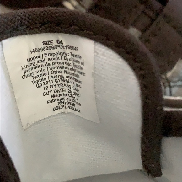 GYMBOREE Infant Plaid Velcro Sneaker - Brown - Picture 9 of 12